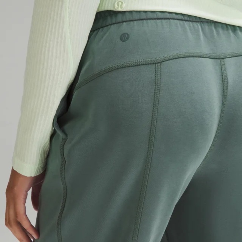 Lululemon Athletica Green Track Pants with Streamlined Silhouette